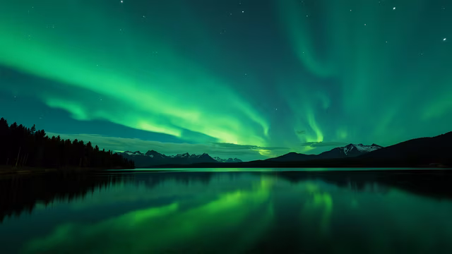 Northern Lights Reflection