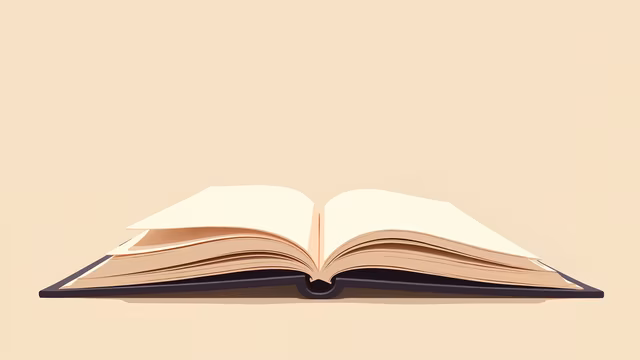 Open Book Illustration