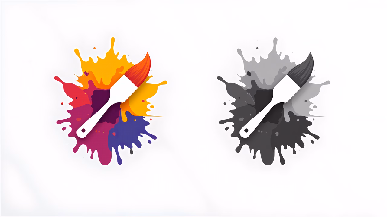 Vibrant and energetic paint splatter illustration showcasing creativity and artistic expression.