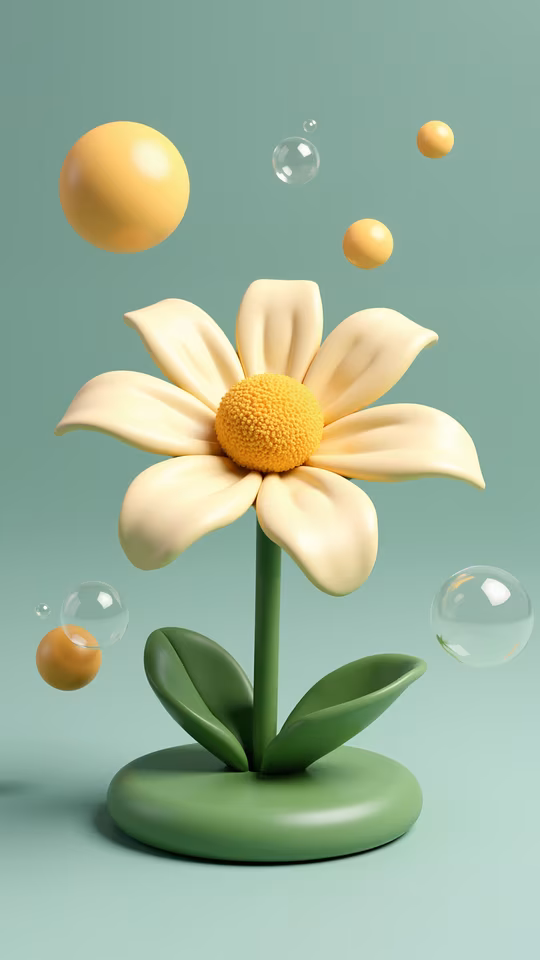 Pastel Flower Illustration