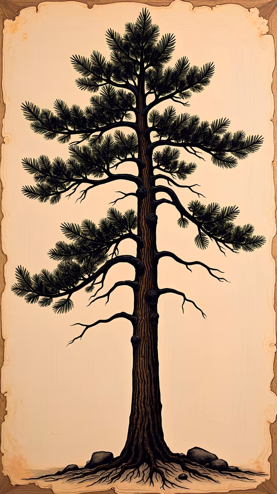 Pine Tree Illustration