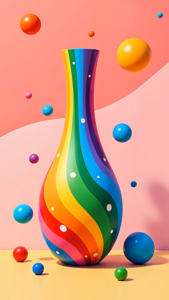 Rainbow Vase