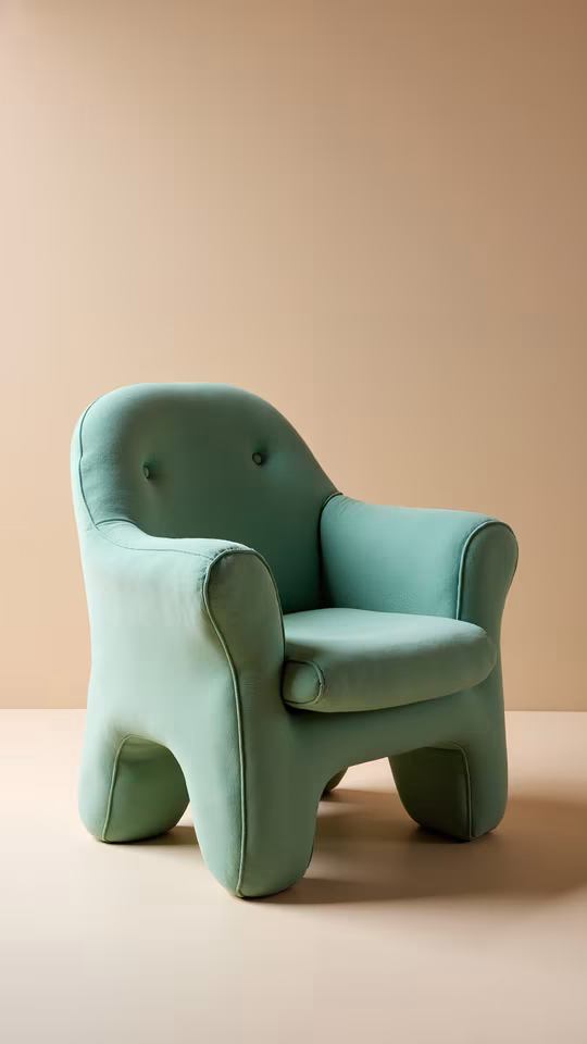 Teal Armchair