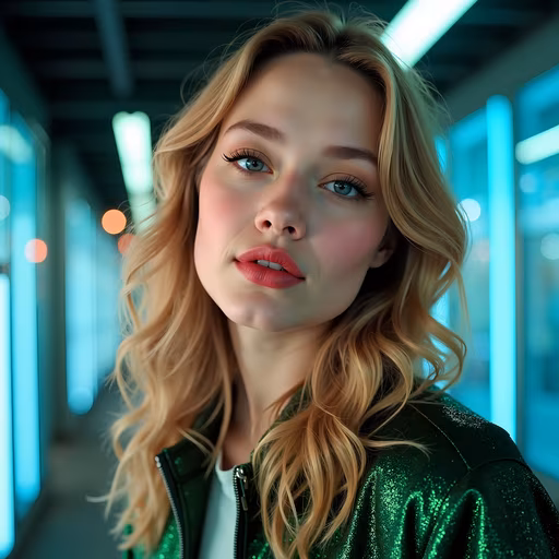 Urban Neon Portrait
