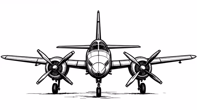 Vintage Airplane Illustration