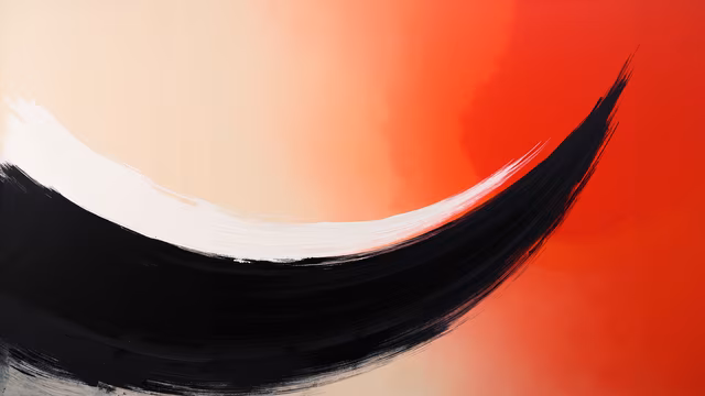 Abstract Brushstroke Art