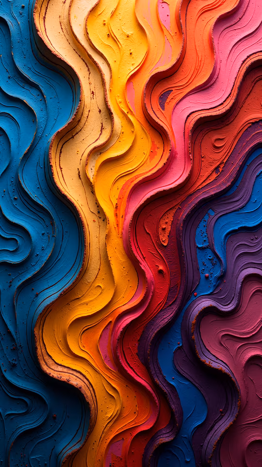 Abstract Colorful Waves