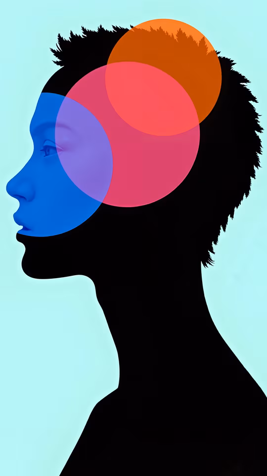 Abstract Head Silhouette