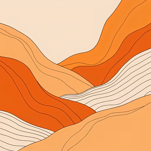Abstract Landscape Illustration