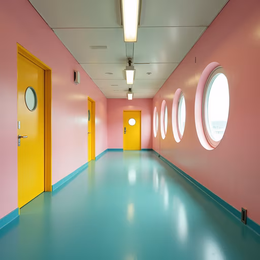 Bright Hallway Illustration