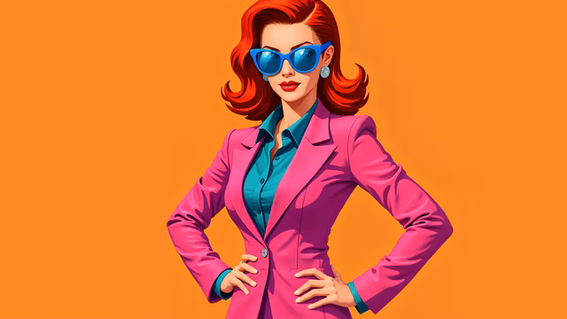 Brightly Colored Fashion Illustration