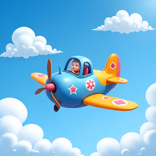 Cartoon Baby Pilot
