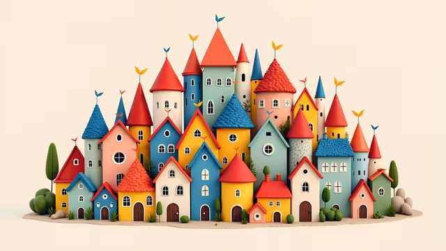 Colorful Fantasy Village