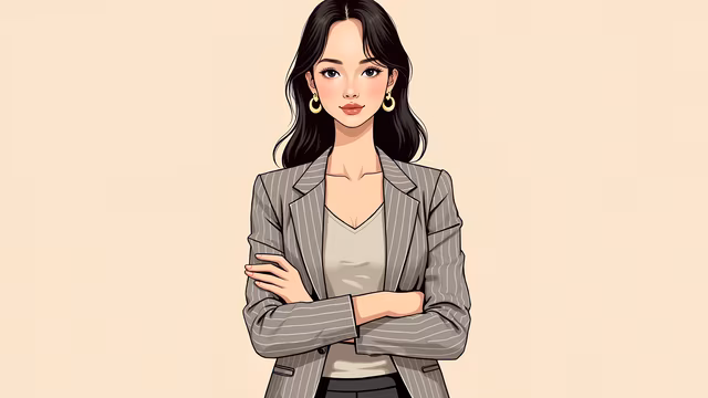 Confident Professional Illustration