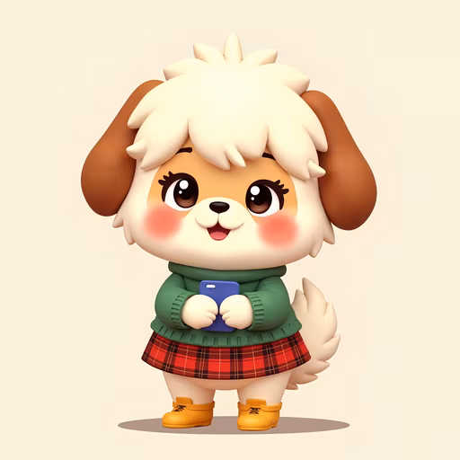 Cute Cartoon Dog