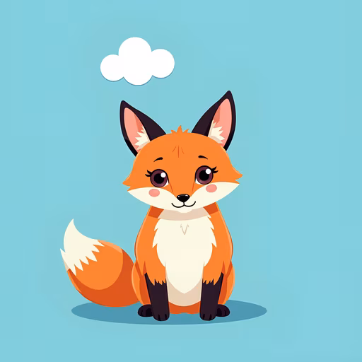 Cute Cartoon Fox