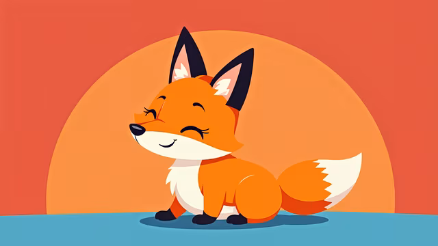 Cute Fox Illustration