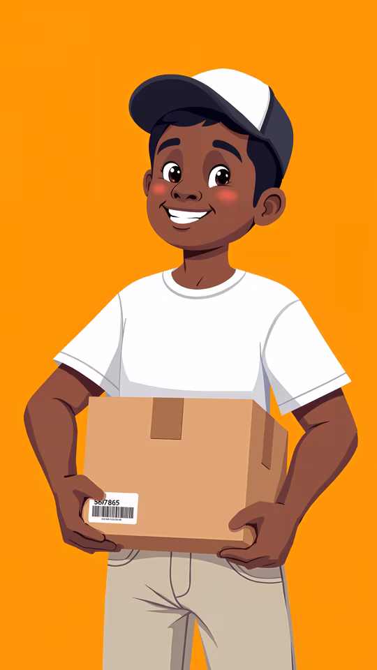 Delivery Boy Illustration