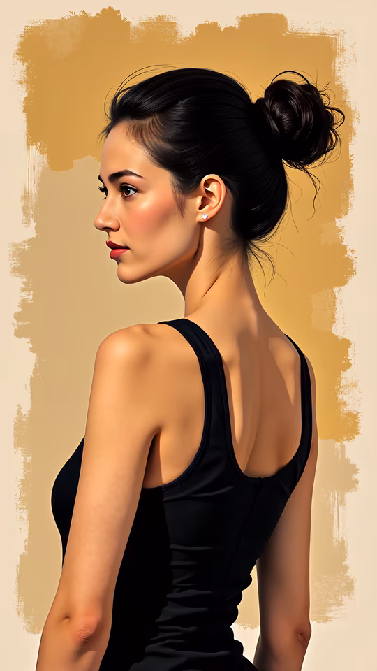 Elegant Profile Illustration