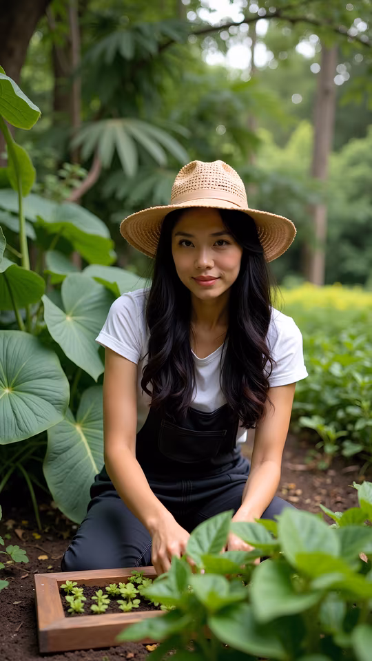 Gardener in Nature