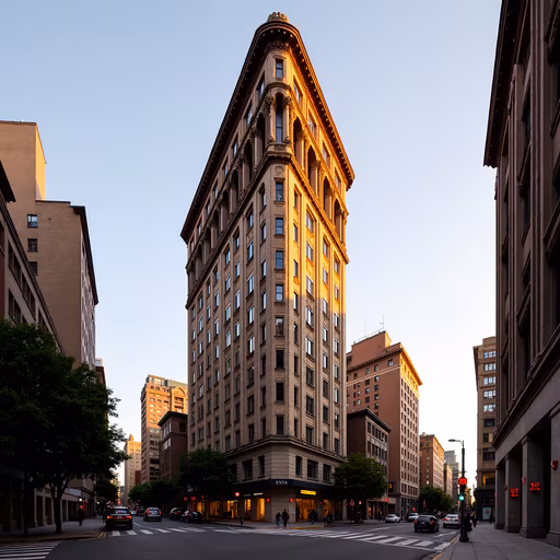 Golden Hour Urban Landscape
