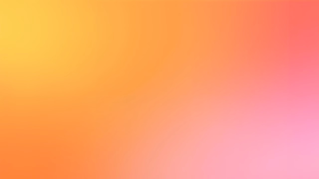A soothing gradient background featuring warm oranges transitioning into soft pinks.