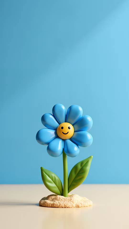 Happy Flower Illustration