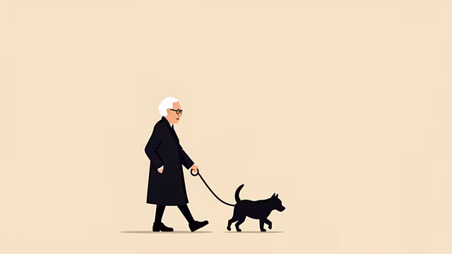 Man Walking Dog