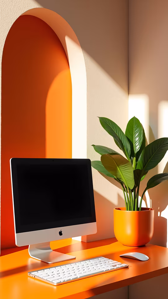 Modern Workspace Illustration