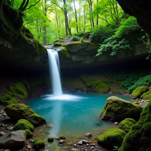Mystic Forest Waterfall