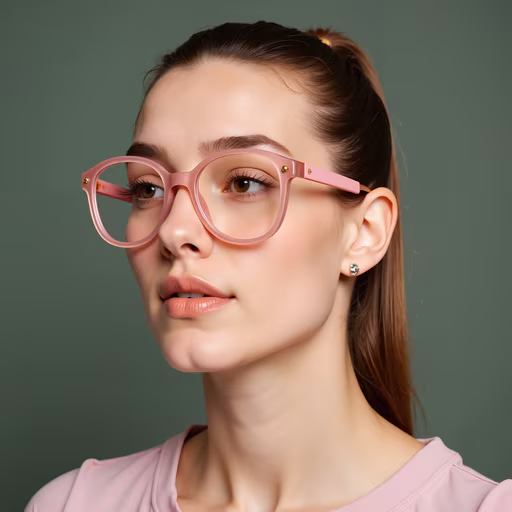 Pink Glasses Portrait