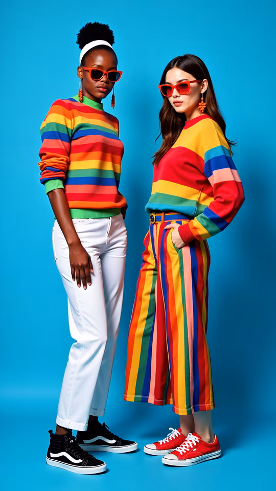 Rainbow Stripes Fashion