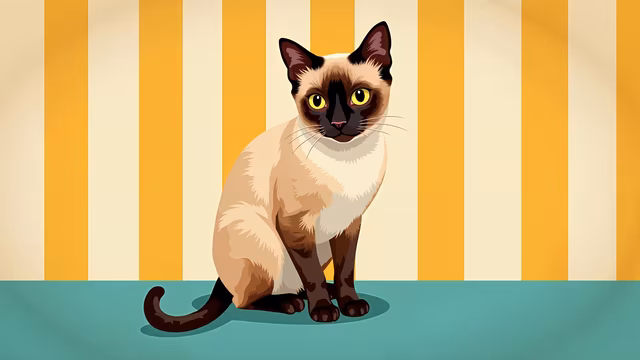 Siamese Cat Illustration