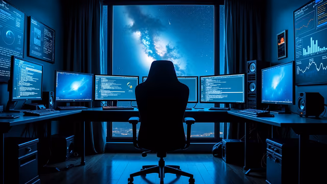 Space-Themed Home Office