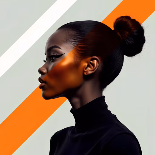 Split Portrait Illustration