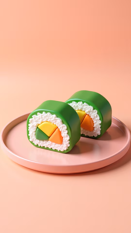 Sushi Roll Illustration