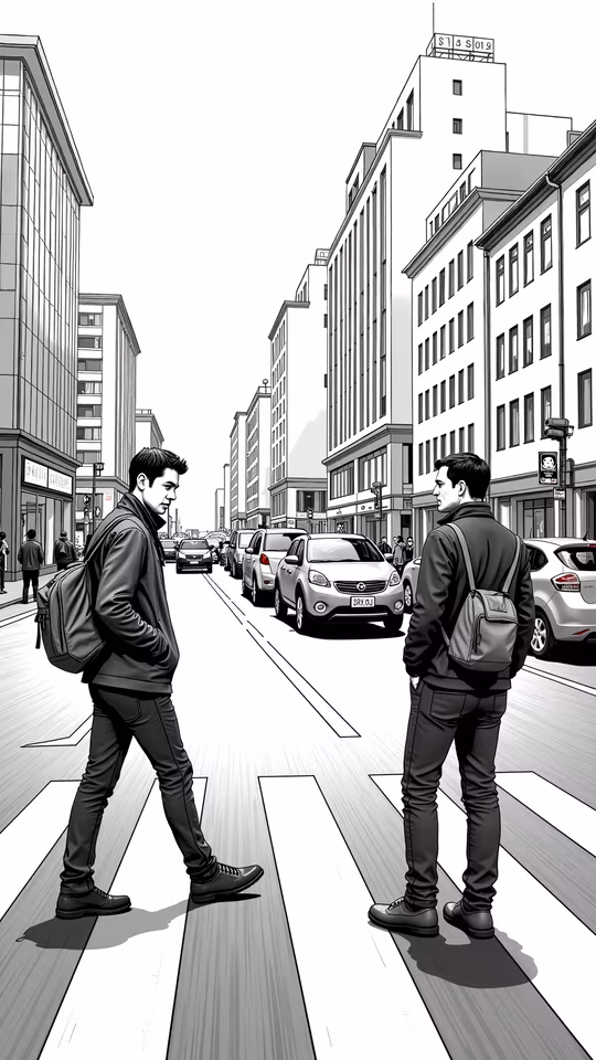 Urban Crossing Illustration