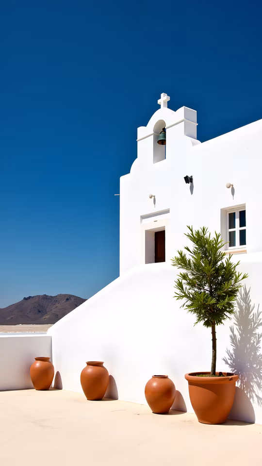 White Church Under Blue Sky