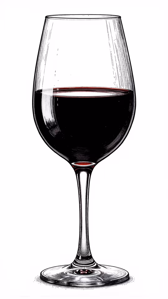 Wine Glass Illustration