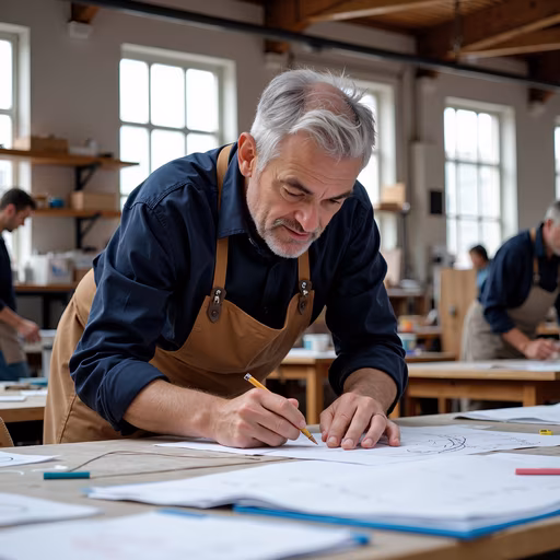 Artist Sketching