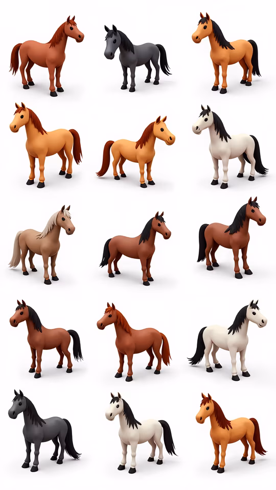 Cartoon Horses