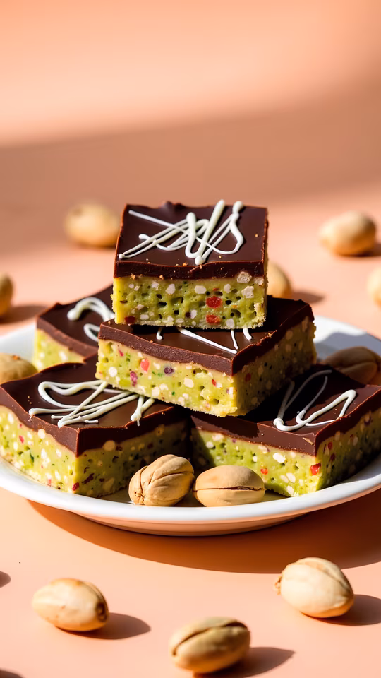 Chocolate Pistachio Bars