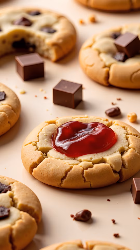 Chocolate Thumbprint Cookies