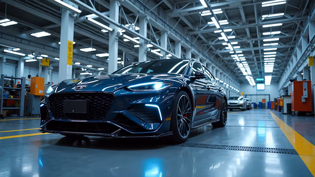 Factory Car Illustration