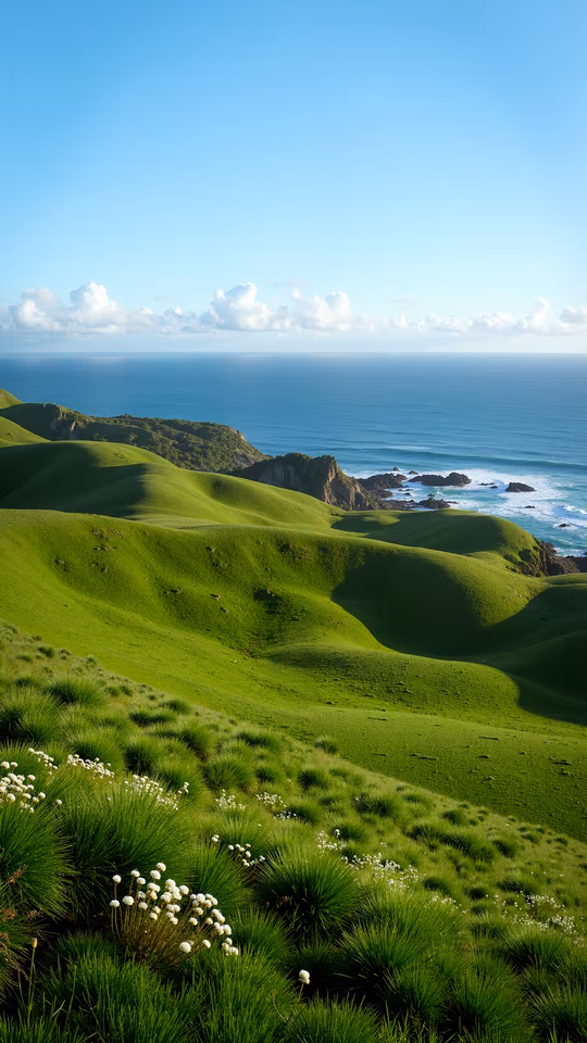 Lush Coastal Landscape