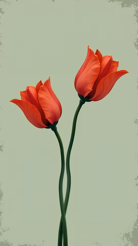 Red Tulips Illustration