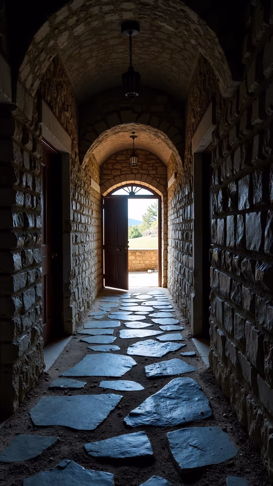 Stone Pathway Leading to Light