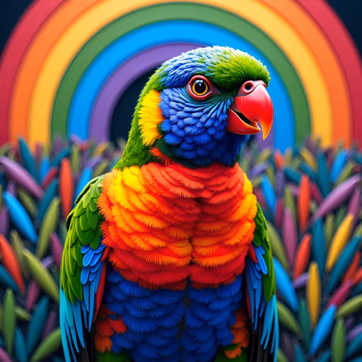 Colorful Parrot Illustration