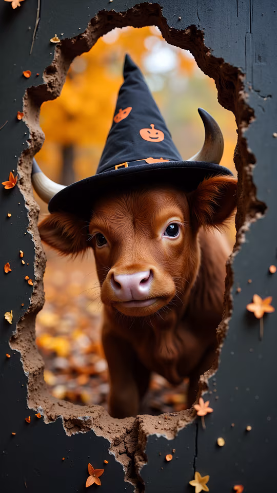 Halloween Calf Witch