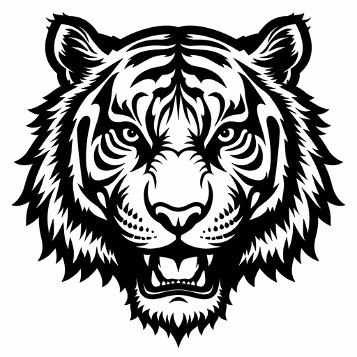 Tiger Head Illustration